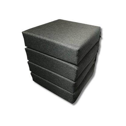 Premium Ergonomic Foam Seat Cushion | 10cm thickness | Multiple sizes | Made in the EU | Ideal for chairs &amp; benches | anthracite