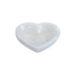 Selenite bowl heart