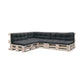 Comfortable garden bench cushion in anthracite - water-repellent, suitable for outdoor use and UV-resistant