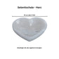 Selenite bowl heart