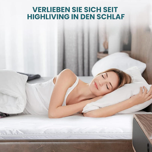 Memory Foam Matratzenauflage für erhöhten Komfort - Ideal für Betten, Schlafsofas und Boxspringbetten, 6cm Dick