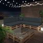 High-quality Euro pallet cushions: sets of 2 &amp; 8, anthracite - ideal for indoor/outdoor pallet sofas