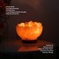 Himalayan salt lamp - fire bowl with salt pieces