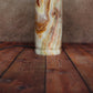 Onyx cylinder table lamp 12 inches - elegant marble light cylinder for exclusive home decor