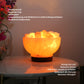 Himalayan salt lamp - fire bowl with salt pieces