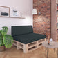 High-quality Euro pallet cushions: sets of 2 &amp; 8, anthracite - ideal for indoor/outdoor pallet sofas