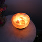 Himalayan salt lamp - fire bowl with salt pieces