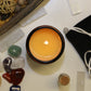 Handmade natural candle made from 100% soy wax with 7 scented oil scents (180 ml)