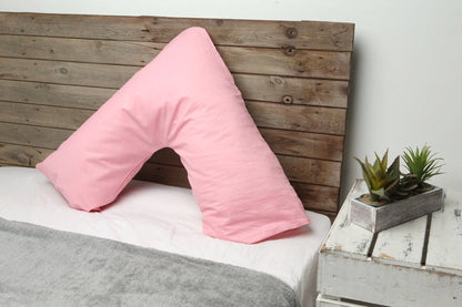 V-cushion with pillowcase in the color of your choice