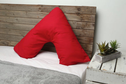 V-cushion with pillowcase in the color of your choice