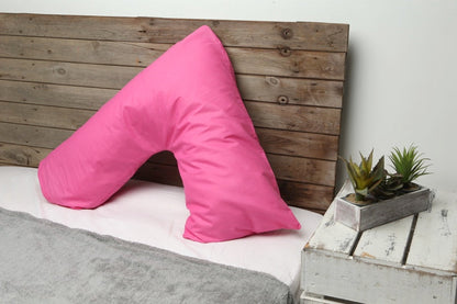 V-cushion with pillowcase in the color of your choice