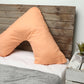 V-cushion with pillowcase in the color of your choice