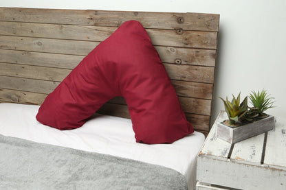 V-cushion with pillowcase in the color of your choice