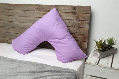 V-cushion with pillowcase in the color of your choice