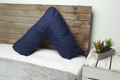 V-cushion with pillowcase in the color of your choice