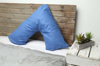 V-cushion with pillowcase in the color of your choice