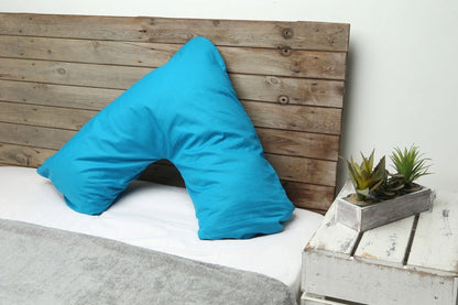 V-cushion with pillowcase in the color of your choice