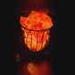 Himalayan Salt Lamp - Large Metal Basket with Rock Salt Chunks (Large)