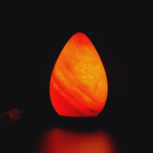 Himalayan salt lamp - egg/oval