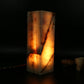 Onyx Cube Tower Lamp 12"