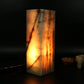 Onyx Cube Tower Lamp 12"