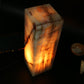 Onyx Cube Tower Lamp 12"