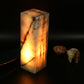 Onyx Cube Tower Lamp 12"