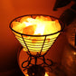 Himalayan Salt Lamp - 3D inverted metal basket