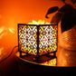 Himalayan Salt Lamp - Unique Die Cut Design (Square Basket)