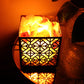 Himalayan Salt Lamp - Unique Die Cut Design (Square Basket)