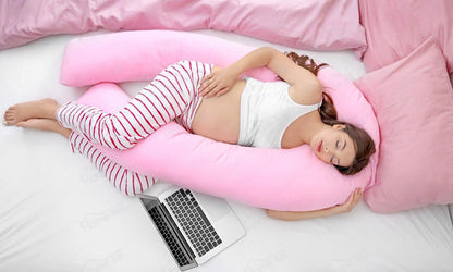 Premium 12ft U-shaped pregnancy pillow - Made in Germany, 3kg Soft hollowfibre