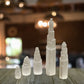 Selenite tower, selenite charging tower, crystal selenite mountain pillar