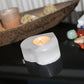 Tealight holder made of selenite - heart