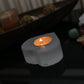 Tealight holder made of selenite - heart