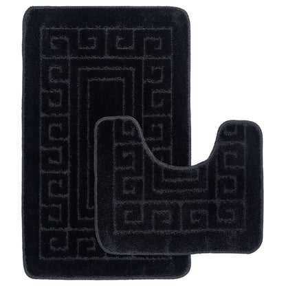 2-piece anti-slip bathroom set for bathroom bath mats mat set