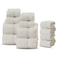 Set of 12 towels made from 100% Egyptian cotton 450 gsm