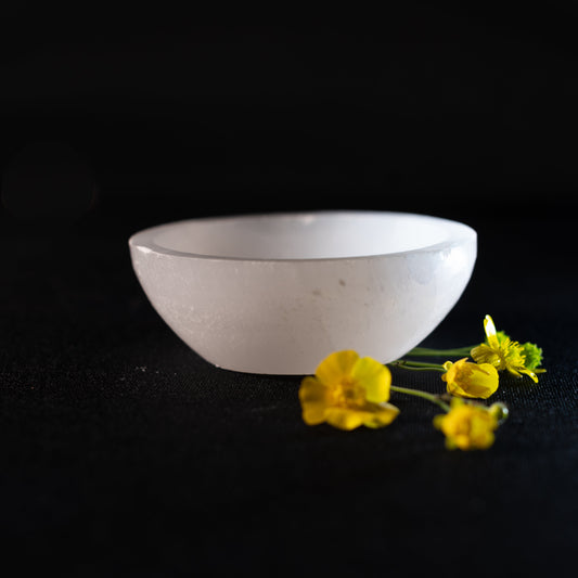 Selenite Round Bowls - Available in Multiple Sizes | Ideal for home and healing