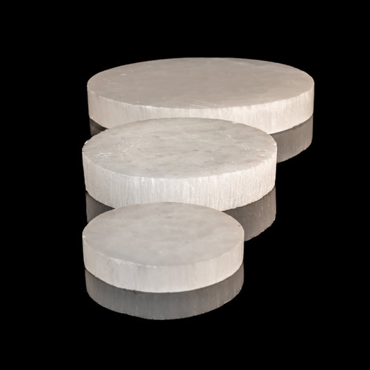 Selenite round disc