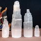 Selenite tower, selenite charging tower, crystal selenite mountain pillar