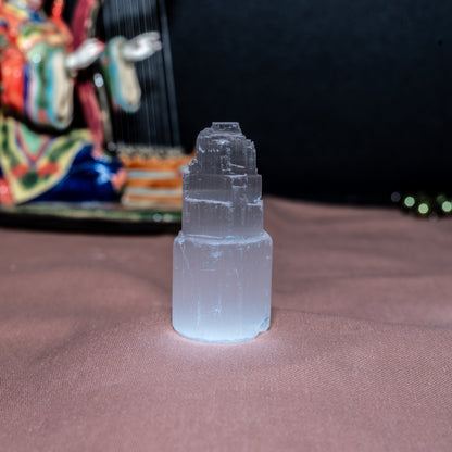 Selenite tower, selenite charging tower, crystal selenite mountain pillar