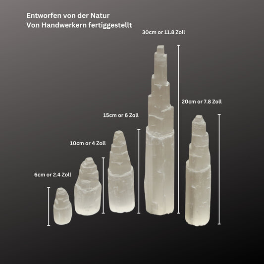 Selenite tower, selenite charging tower, crystal selenite mountain pillar