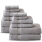 Set of 12 towels made from 100% Egyptian cotton 450 gsm