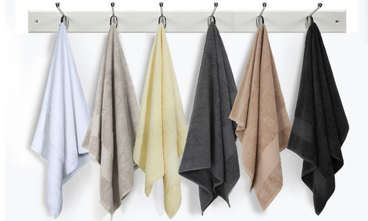 Set of 12 towels made from 100% Egyptian cotton 450 gsm