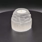 Selenite tealight holder mountain