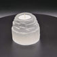 Selenite tealight holder mountain