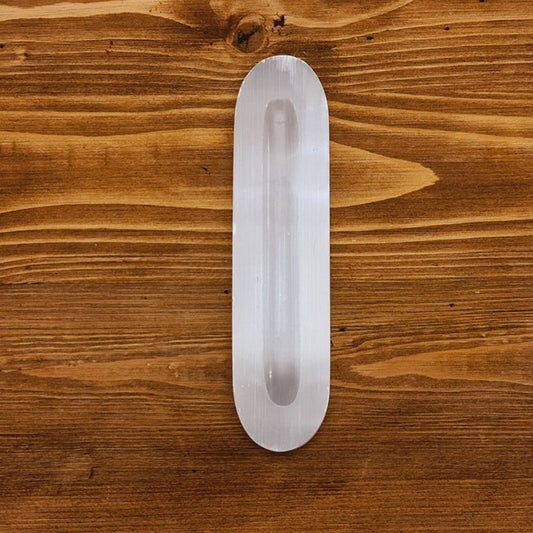 selenite oval tray